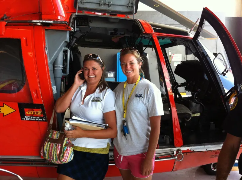 a person standing in front of a truck